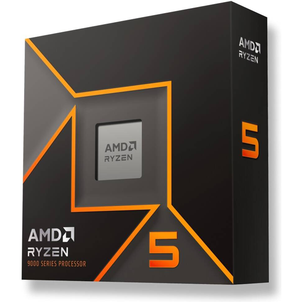 AMD Ryzen 5 9600X AM5 CPU Processor, 6 Cores & 12 Threads, 5.4 GHz Max Boost Clock, 6MB L2 & 32MB L3 Cache, AMD Radeon Graphics | Gaming Component